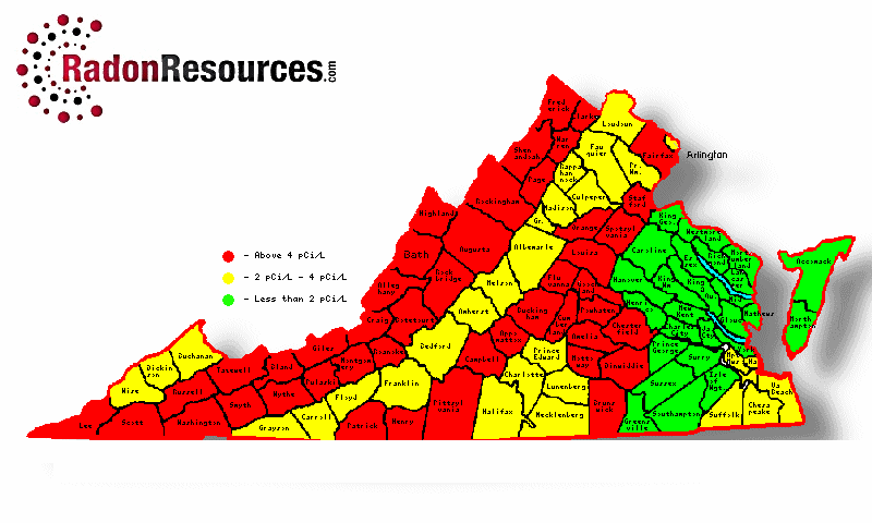 Is Radon High in Virginia?  Environmental Hazards Services